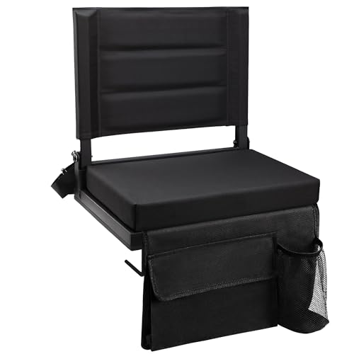 Stadium Seat for Bleachers with Back Support and...