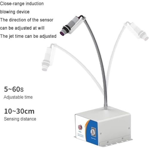 Eliminador estático de ionizador antiestático con dispositivo automático de soplado por inducción y tiempo de soplado ajustable para una eliminación efectiva de la estática
