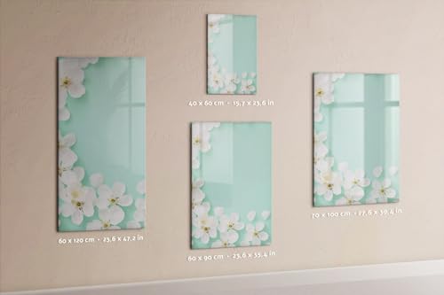Tableau verre magnétique mural 60x120 pour ne plus oublier vos notes - 6