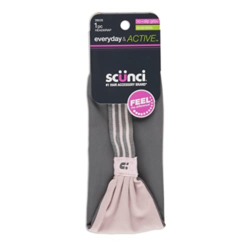 Scunci Headwraps Rev N/S Ba Size 1pk Scunci 3in Reversible Headwrap With Ho Slip Back 1pk