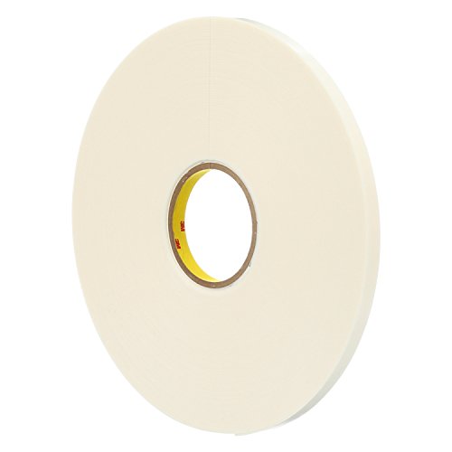 Image of 3M 23499-case Double Coated Polyethylene Foam Tape 4466, 1 /4' x 36 yd, Rubber, White (Pack of 36)