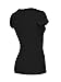 Bozzolo RT1010V Plain Basic V Neck Short Sleeve Cotton T-Shirts Black L
