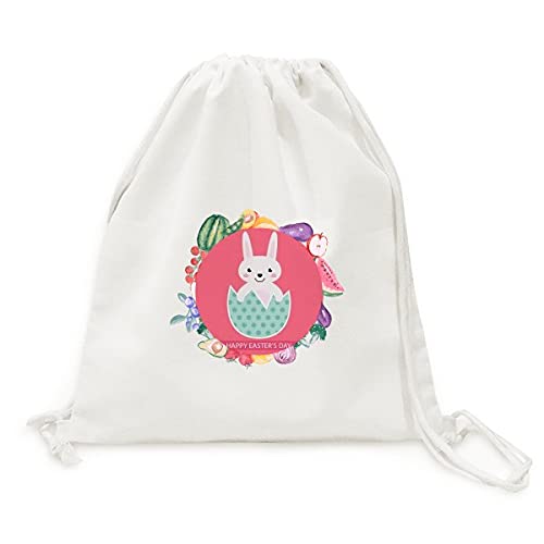Sac en tissu pliable egg bunny résistant pour porter fruits lourds