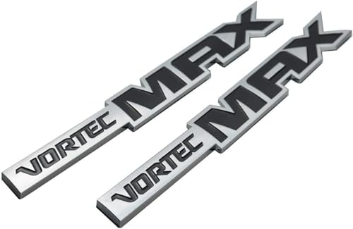 Image of 3Pcs Vortec MAX High Output Emblems Car Badges 3D Decal Replacement for Silverado (Chrome /Black)