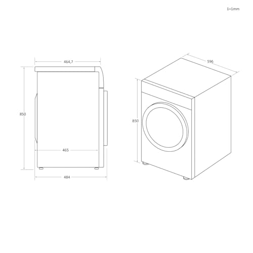 Sèche-Linge HAIER HDBI H7A2TBEX-S – 7kg, Connectivité WiFi, 14 Programmes - vue 9