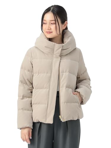 [ビームスハート] ブルゾン ボリューム ネック ダウンジャケット レディース BEIGE Mのサムネイル