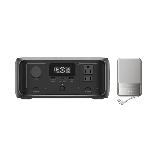 Image of EF ECOFLOW Power Station RIVER 3 245Wh + 5000mAh Qi2 Rapid Power Bank