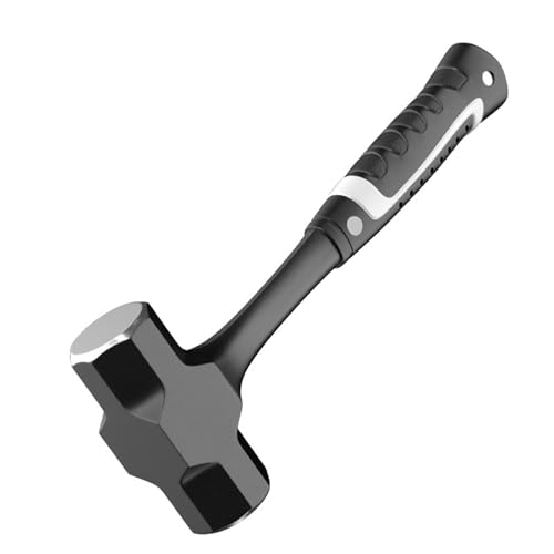Ubxvamm Octagonal Hammer Solid Hammer Wall Tool Heavy Construction Site Multifunctional Shock Absorbing Hammer Tool