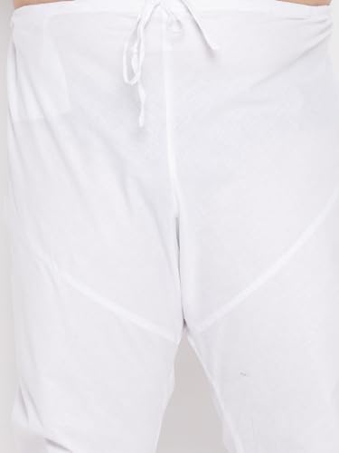 Image of Vastramay Plus Men's Pure Cotton Kurta Pyjama Set for Navratri