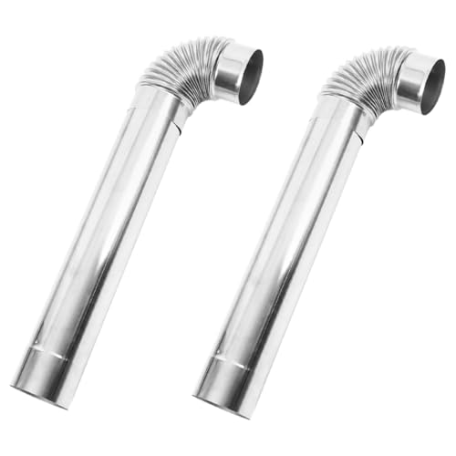 YARNOW Tuyau De Cheminée pour Poêle De Camping 1 Ensemble De Raccords De Tuyau De Cheminée en Acier Inoxydable pour Usage Domestique Et Extérieur