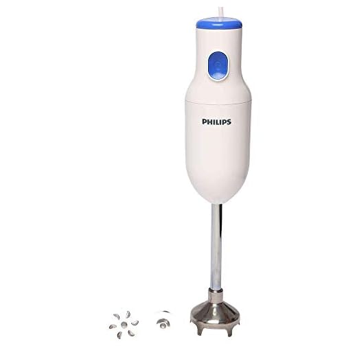 Philips Daily Collection HL1655/00 250-Watt Hand Blender (White)