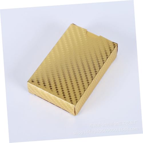 Mikinona wasserdichte Goldfolie Spielkarten Glänzende Pokerkarten Robustes Unterhaltungsspiel für Zuhause Bar Büro Farbiges Kartenspiel mit Auffälligem Design – Bild 5