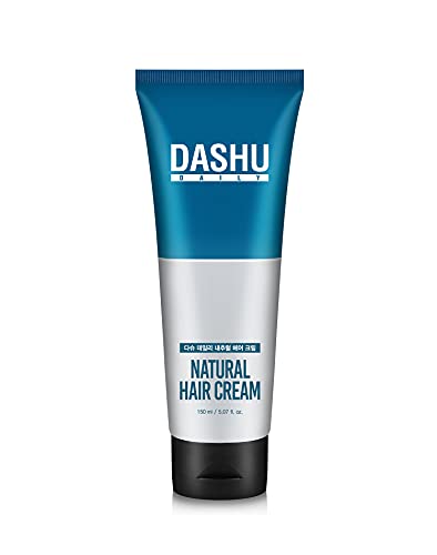 DASHU Daily Natural Hair Cream 5.07oz â€“ Hair styling cream, Hair essence, Volumizing, Free of frizzy hair, Hair treatment, No harmful ingredients, Natural hair styling, Anti Frizz Styling Cream