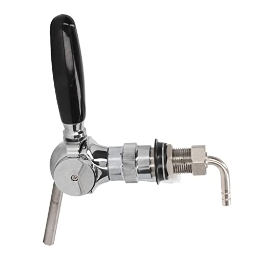 Aladeno Robinet de fût de bière en acier inoxydable, pompe complète et robuste pour fût de bière, pièces de, robinets de bière pour fûts, fût chromé, pompe de fête de