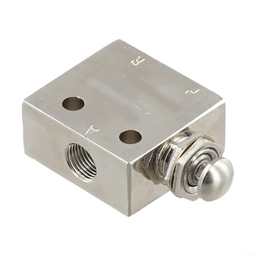Industrial 2 Position 3 Way Mechanical Pneumatic Valve, Roller Lever Air Control Switch TAC2-31V with Spring Return for Automation Systems