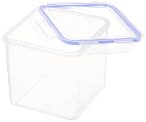 Image of Aristo Lock & Fresh 203 Plastic Storage Container For Storing grains, pulses, rice, wheat etc - 2150 ML - Set of 3 Transparent Clear (15.5 x 15.5 x 14.5cm)