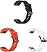 Produktbild Gransho Silikon Uhrenarmband kompatibel mit Garmin Approach S60 / Approach S62, Ersatzarmband Sportarmband Uhr Zubehör (3-Pack I)