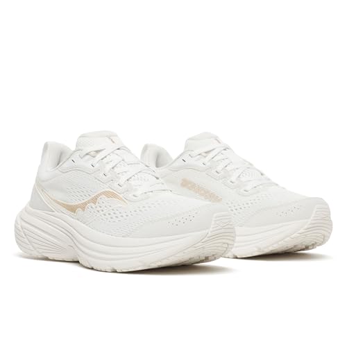 Image of Saucony Women's Cohesion 19 Sneaker, Ivory /Aureat, 6 Wide