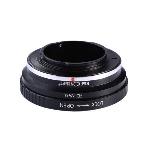 K&F Concept Lens Adapter Ring for Canon FD to Micro Four Thirds m4/3 Mount Olympus Pen E-PL1 E-PL1s E-PL2 E-PL3 E-P2 E-P3 E-M OM-D E-M5 E-M10 Panasonic Lumix G10 GX1 GH1 GH2 GF5 GH4