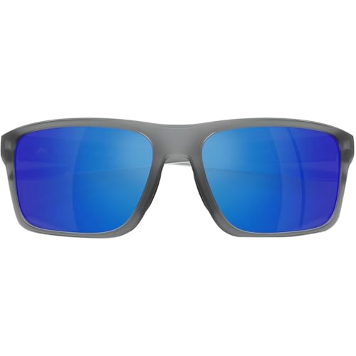 Native Eyewear Men's XD9043 Tavern Square Sunglasses, Matte Smoke Crystal/Blue Mirrored Polarized, 57 mm3