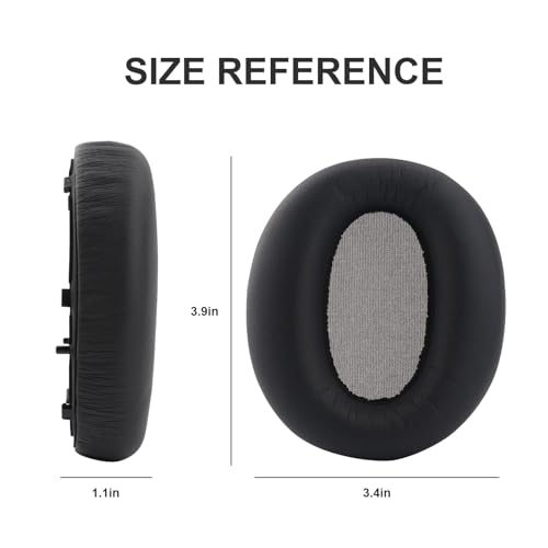 Almohadillas de repuesto W820NB para auriculares compatibles con Edifier W820NB, cuero protein suave, espuma de memoria, cubiertas de copas de oreja gris miniatura 5