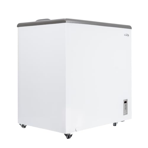 Image of KoolMore 30 in. Commercial Flat Top Ice Cream Display Freezer, NSF Listed, 7 Cu. Ft. in White