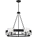 Quoizel STM5005BA Stratum Artisanal Chandelier, 5-Light, 300 Watts, Royal Ebony (26"H x 26"W)