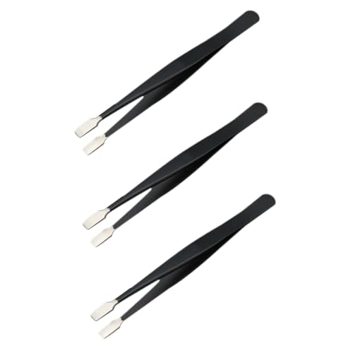 Lurrose 3 Pinzas Para Pestañas Postizas Pinzas Para Cejas Para Sellos Para Pestañas Suministros Para Manualidades Herramientas Curvas De Acero Para Cejas Para