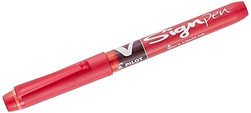 Pilot V Sign Pen Liquid Ink 2.0 mm Tip - Red, Single Pen - image 1