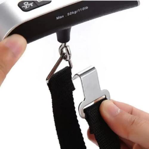 Balança Eletrônica Para Bagagem Digital De Mão Com Gancho Mala 50kg Portátil Visor Grande Em LCD Par