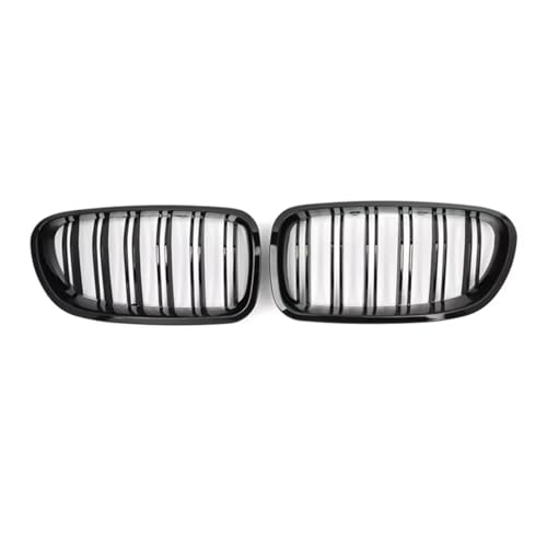 Calandre avant pour BMW F10 F11 F18 (2010-2016) - Grille de calandre double haricot noire
