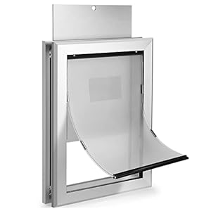 Aluminum Pet Door for Dogs Up to 100lbs