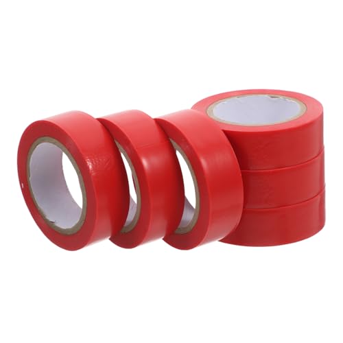 Veemoon 6 Rollen Elektrisches Isolierband Rot