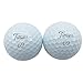 Fore Guys BRO VI 69 Premium Soft Feel 3-Piece Urethane Funny Novelty White Golf Balls with Putting Alignment [3-Pack Sleeve]