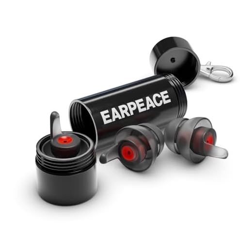 Earpeace Moto Original Noise Reduction Earplugs Reusable, High Fidelity Hearing Protection For Motorcycles, Motorsports, Touring, Commuting And Racing Medium Size Up To 26Db Noise Canceling Black Case