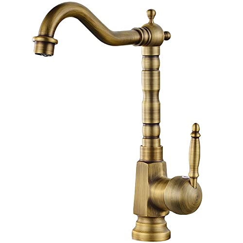 Robinet évier cuisine antique mitigeur pivotant usage commercial