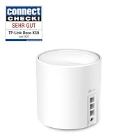 TP-Link Deco X50 Mesh WLAN Set (3 Pack), Wi-Fi 6 AX3000 Dual Band Router & Repeater, 3X Gigabit Ports für Jede Einheit, empfohlen für Häuser mit 4-6 Schlafzimmern, Umfassender Jugendschutz, WPA3 – Ansicht 2