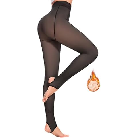 Cavotor Women's Fleece Lined Thermal Tights Cover