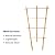 COLOtime 3Pack Bamboo Trellis 16 Inch Fan Shaped Small Plant Trellis for Indoor Potted Plants Climbing Monstera Orchid Vine Hoya Houseplant