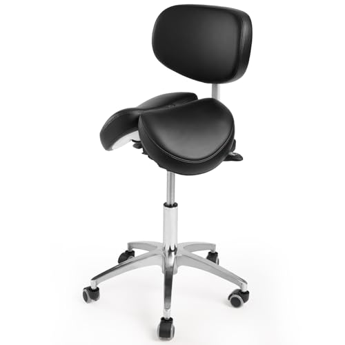 Ailyful Ergonomic Saddle Stool with Backrest