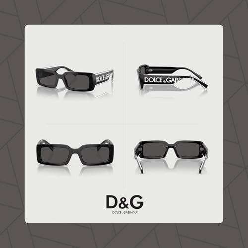 Dolce & Gabbana DG6187 Rectangle Sunglasses for Women + BUNDLE With Designer iWear Eyewear Kit3