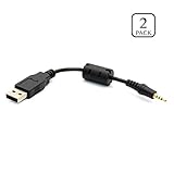 VONOTO 2.5mm Male Jack Plug to USB A Male Stereo MP3 MP4 Data Charger MIC 4 Pole Audio adapter for MP3,MP4