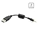 VONOTO 2.5mm Male Jack Plug to USB A Male Stereo MP3 MP4 Data Charger MIC 4 Pole Audio adapter for MP3,MP4