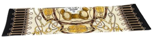 Foulard Moschino en soie multicolore fabriqué en Italie accessoire de mode luxe pour femme