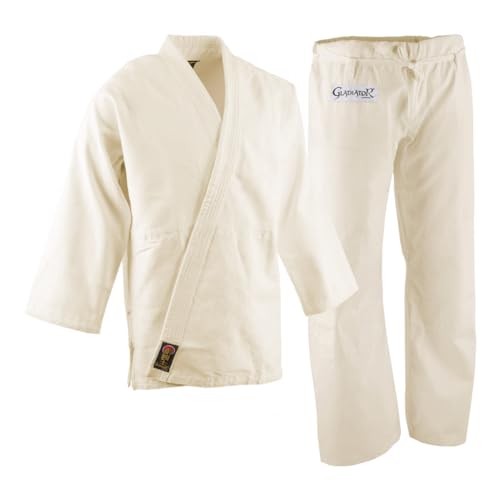 Pro Force Gladiator Judo Gi/Uniform - Natural White - Size 4