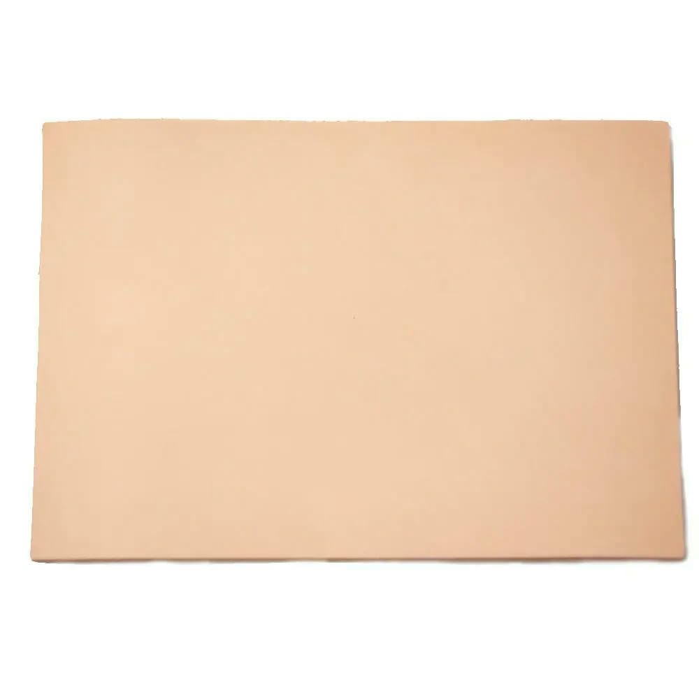 FZRKQBMYELA Cowhide Leather Sheets,Vegetable Tanned Full Grain Craft 3.5 to 4.0 mm Multiple Sizes(30x60cm)