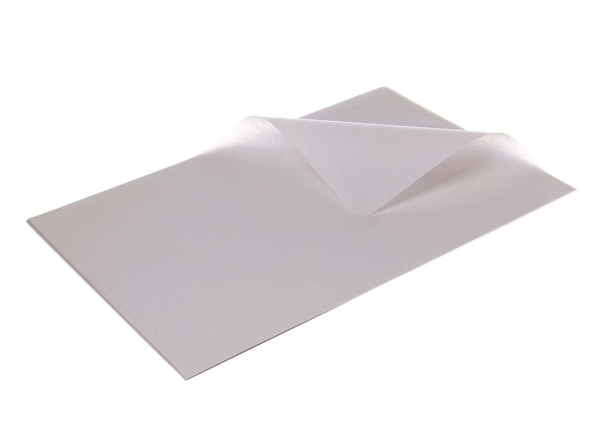 12,5kg Bio Wachspapier Einschlagpapier weiß 2-seitig mit Öko Wachs fett- und wasserabweisend 55g/m² versch. Größen wählbar - Inkl. VerpG in D (1/16 Bogen 18,75x25cm)