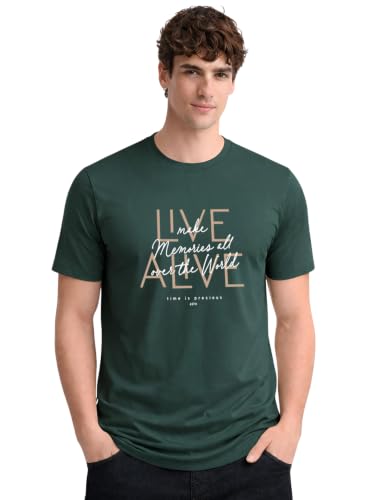 Image of ADRO Printed Tshirt for Men | Cotton Printed T-Shirt | Regular Fit Casual Mens T-Shirts | Premium Summer Tshirts