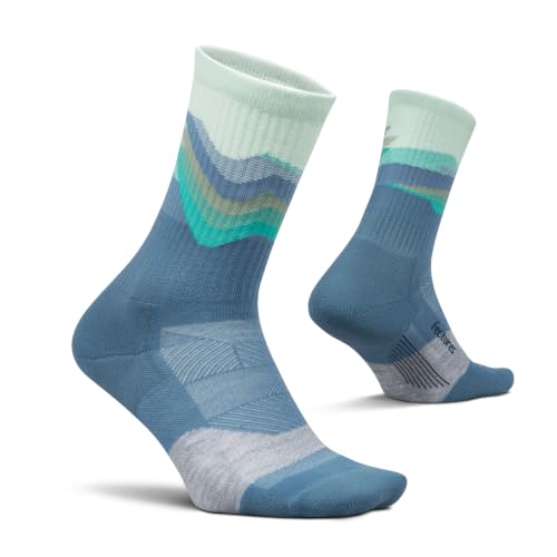 Image of Feetures Trail Max Cushion Mini Crew Sock - Hiking Socks for Men & Women