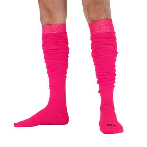 SLEEFS Scrunch Football Socks - Knee‑High Moisture‑Wicking Extra Long Football Socks for Men, Women & Youth